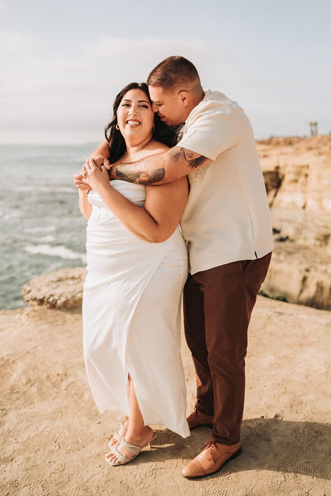 A Golden Hour Love Story: Engagement Session at Sunset Cliffs