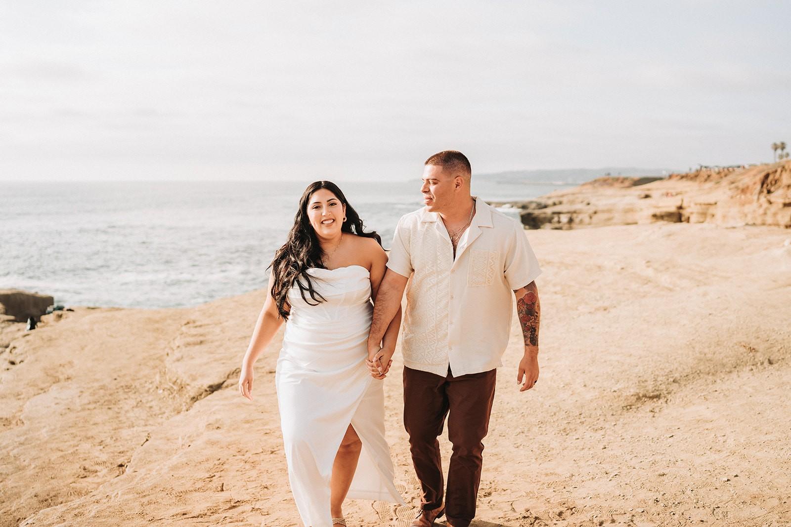 A Golden Hour Love Story: Engagement Session at Sunset Cliffs